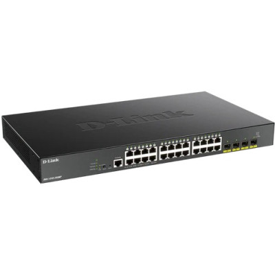 D-Link DGS-1250-28XMP-6KV 28-Port Gigabit L3 Lite Managed Switch, 24 PoE+ Gigabit ports and 4 10G SFP+ Uplink ports D-Link DGS-1250-28XMP-6KV 28-Port Gigabit L3 Lite Managed Switch, 24 PoE+ Gigabit ports and 4 10G SFP+ Uplink ports